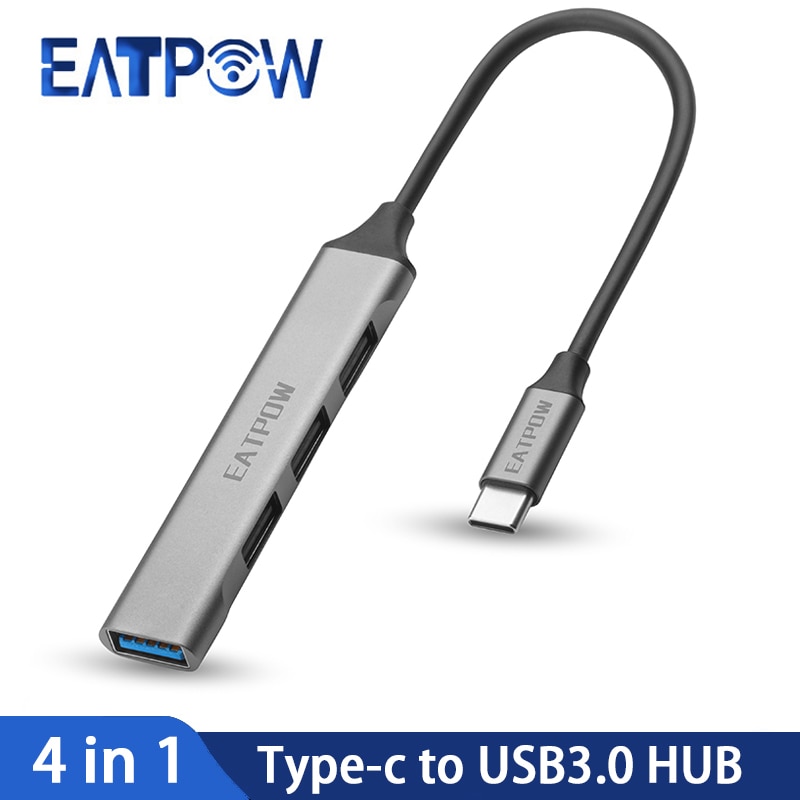 EATPOW USB 3.0 , PC ǻͿ  C Ÿ й, Ƽ Ʈ , USB 3.0 2.0 , 4 Ʈ